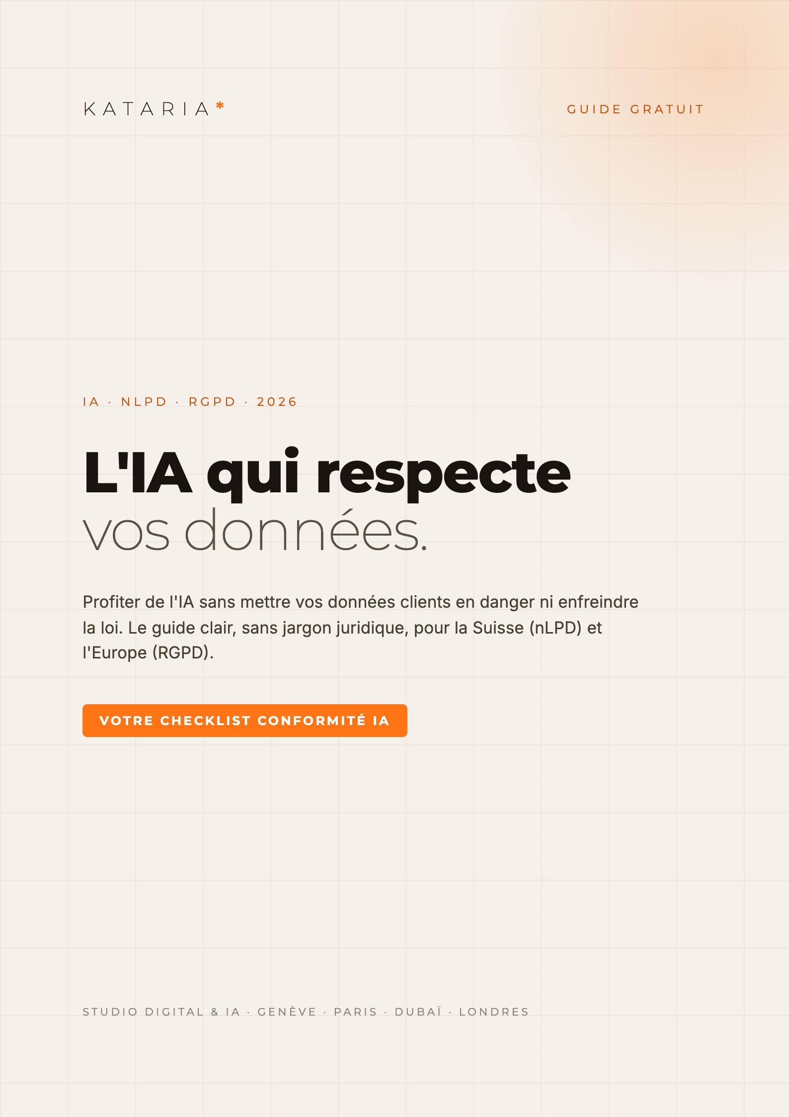 Couverture du guide L'IA qui respecte vos données